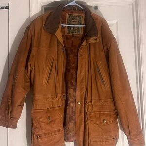 Mens leather coat